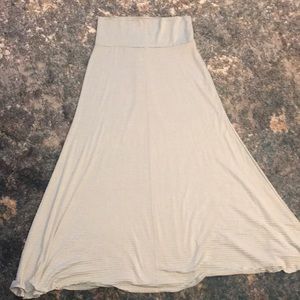 Promesa grey and turquoise striped skirt L